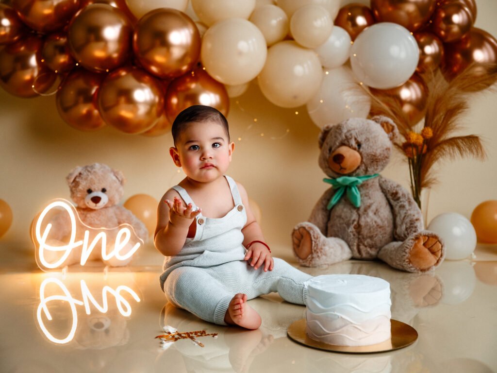 Cinematic Cake Smash Photography Indianapolis Beech Grove studio